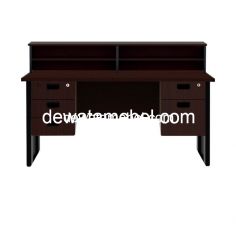 Meja Kantor Ukuran 160 - EXPO MP 160 + MP H02 + MP H03 + MP RC 160 / Mahogany 